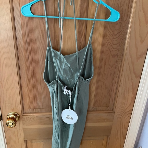 NWT! Princess Polly - Sinclair Mini Dress - Sage - 6 - Picture 4 of 5